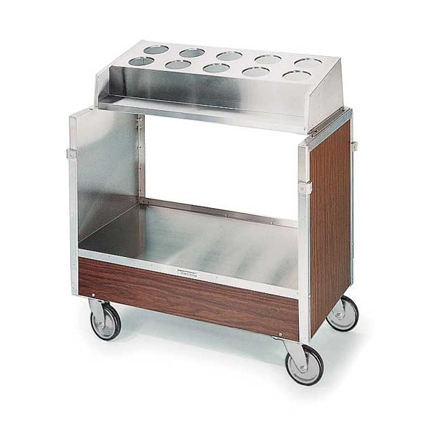 Lakeside Stainless Steel w/Laminate Tray N Silver Cart;(120) 16"x22" Trays - 603GS
