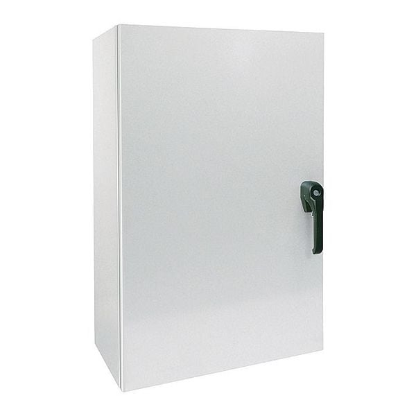 Wiegmann Carbon Steel Electrical Enclosures, 20 in H, 12 in D, 20 in W, NEMA 4, Hinged - N4122020121PTC