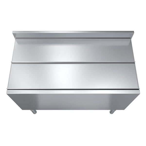Amgood 18.5in x 36in. 33in. Stainless Steel Ice Chest with Sliding Lid. Large Ice Bin, NSF - ICE BIN FSIB-183615-Z