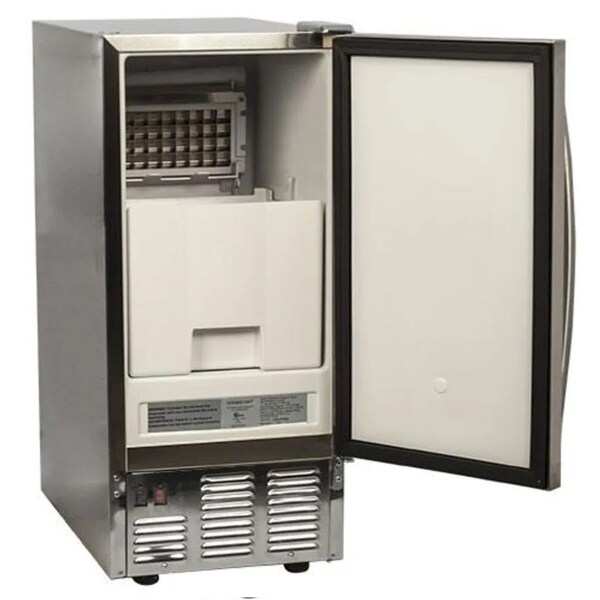 Edgestar 15 Inch Wide 25 Lbs Capacity BuiltIn Ice Maker with 50 Lbs Daily Ice Production - OIM450SS
