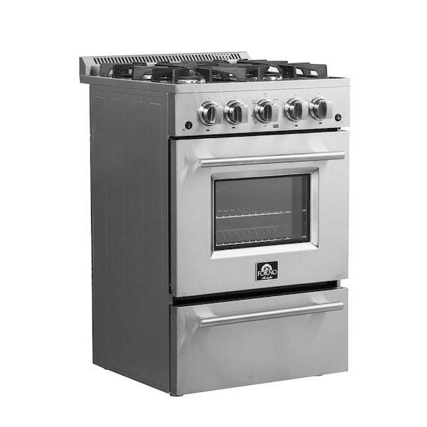 Forno Breno 24In. Freestanding Gas Range - FFSGS6272-24
