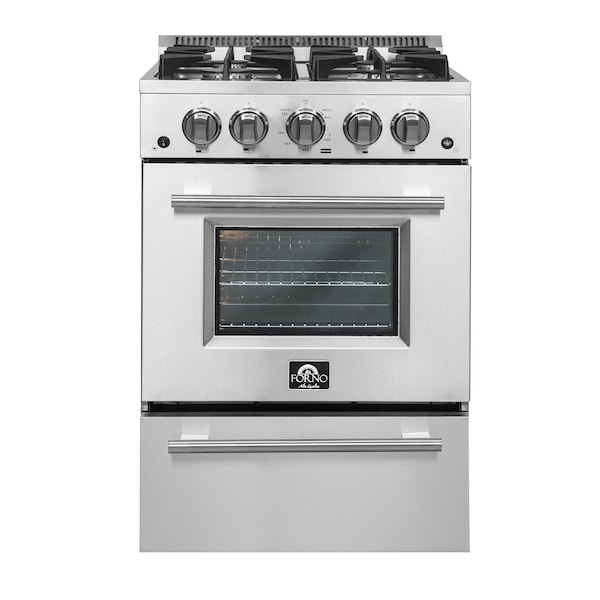 Forno Breno 24In. Freestanding Gas Range - FFSGS6272-24