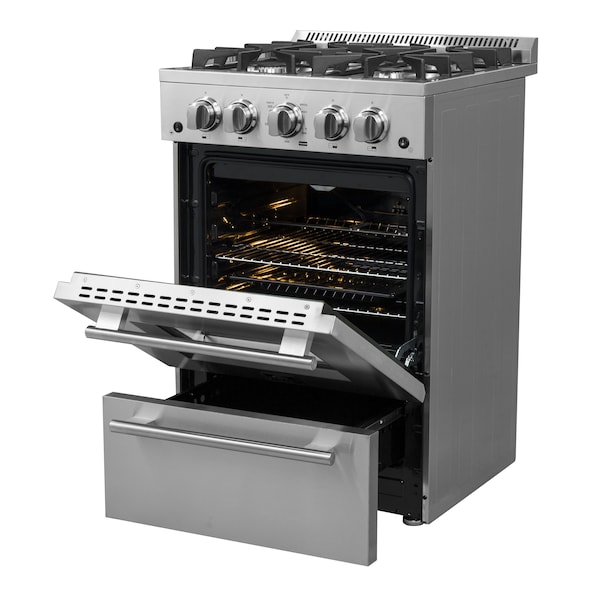 Forno Breno 24In. Freestanding Gas Range - FFSGS6272-24