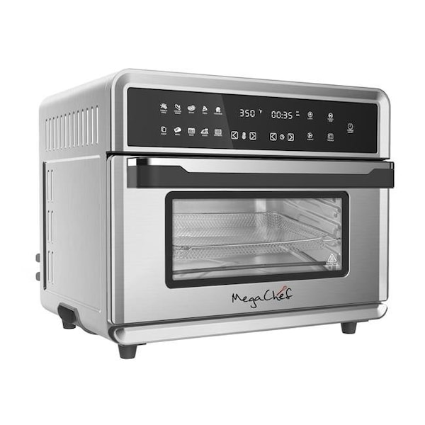 Megachef MegaChef MCOV-2050 10 in. 360 deg 1 Electronic Multifunction Hot Air Technology Countertop Oven - MCOV-2050