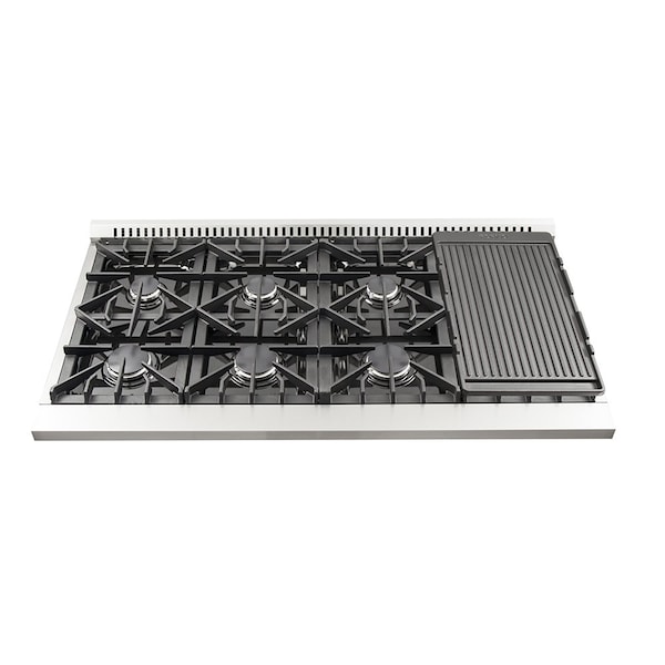 Forno Galiano Gold Professional 48In. Freestanding Gas Range - FFSGS6244-48