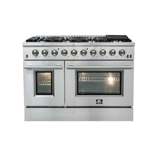Forno Galiano Gold Professional 48In. Freestanding Gas Range - FFSGS6244-48