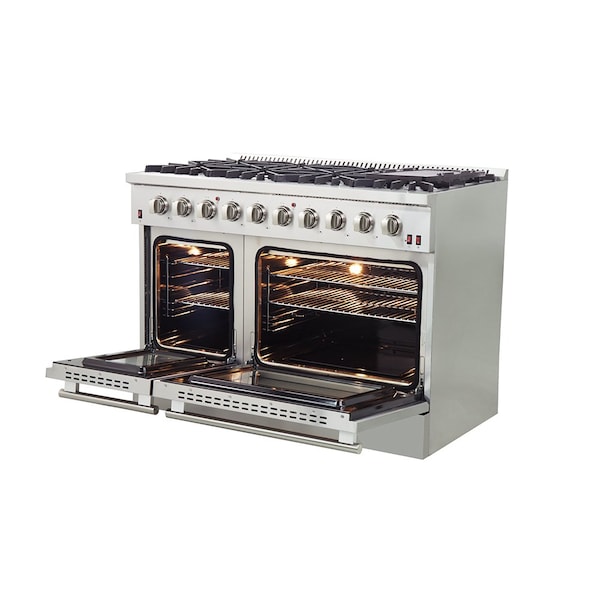 Forno Galiano Gold Professional 48In. Freestanding Gas Range - FFSGS6244-48