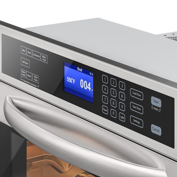 Koolmore Stainless Steel Electric Premium Convection Oven (Single Unit) with 7 Cooking/Baking Modes in Silver - KM-WO30S-SS