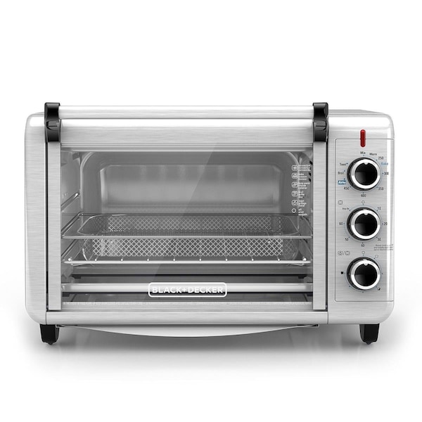 Evolve Black & Decker Crisp N Bake Convection Air Fry Countertop Oven Silver - EV3469860
