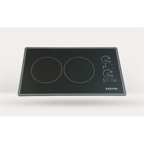 Kenyon Kenyon B41775 Lite-Touch Q Cortez 2-burner Trimline Cooktop; black with touch control - two 6 .5 inch 120V UL - B41775