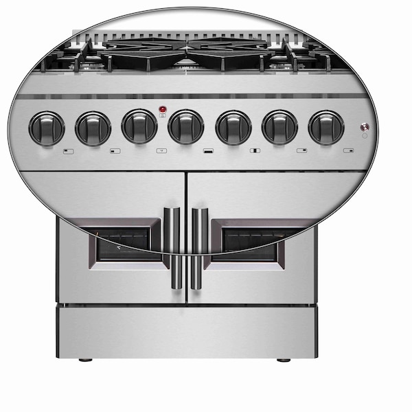 Forno Galiano 30In. Freestanding French Door Dual Fuel Range - FFSGS6356-30