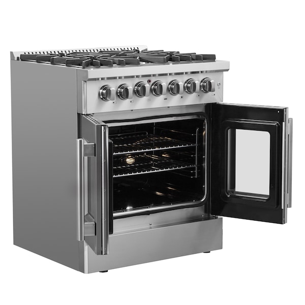 Forno Galiano 30In. Freestanding French Door Dual Fuel Range - FFSGS6356-30