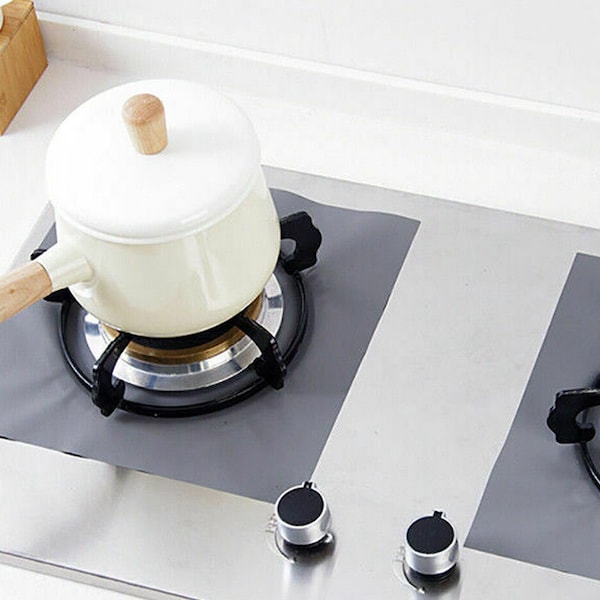 1947Kitchen Non-Stick Stove Covers and Burner Protector, 4PK - TI-4SFC-SIL