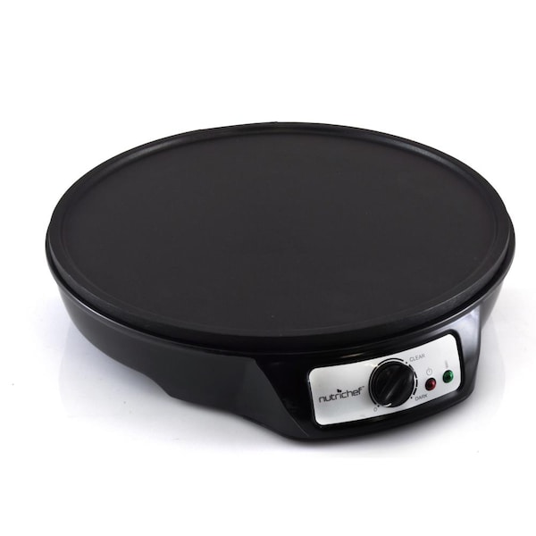 Nutrichef Electric Griddle - Crepe Maker Cooktop Hot Plate - PCRM12.V7