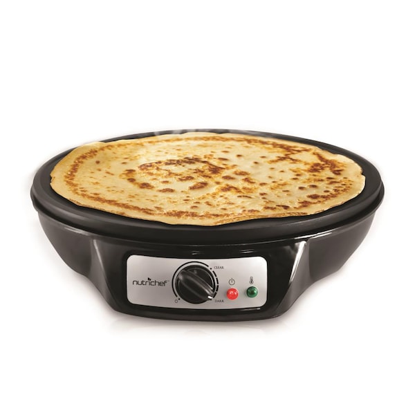 Nutrichef Electric Griddle - Crepe Maker Cooktop Hot Plate - PCRM12.V7