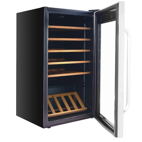 Whynter 34 Bottle Freestanding Stainless Steel Wine Refrigerator - FWC-341TS