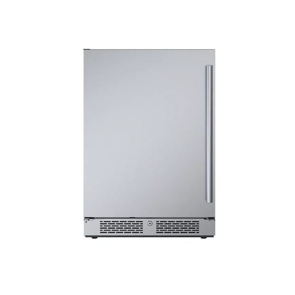 Avallon 24 Inch Wide 566 Cu Ft BuiltIn Compact Refrigerator with Left Hinge - AFR242SSLH