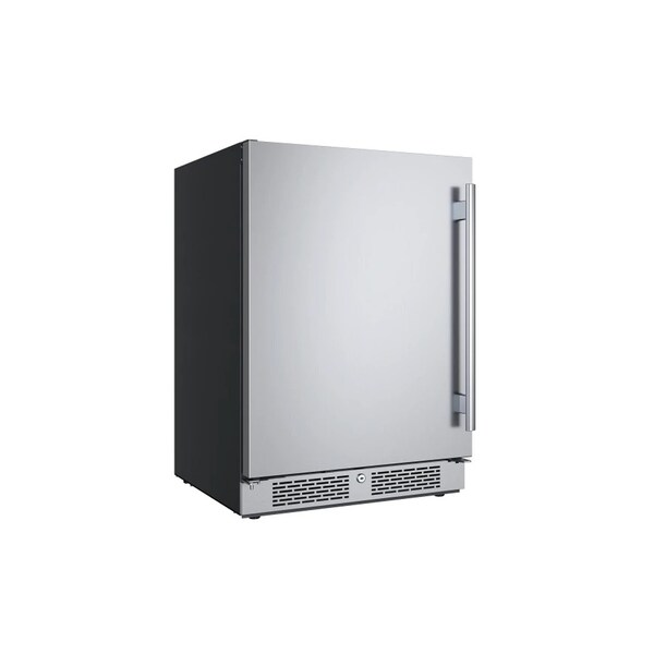 Avallon 24 Inch Wide 566 Cu Ft BuiltIn Compact Refrigerator with Left Hinge - AFR242SSLH