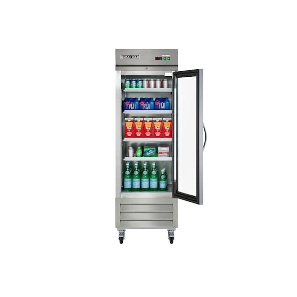 Maxx Cold Reach-In Refrigerator, Glass Door, Bottom Mount 23 CUFT - MXCR-23GD