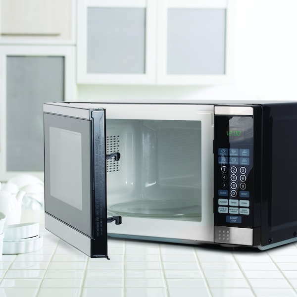 Commercial Chef Countertop Microwave Oven, 0.7 Cubic Feet, Stainless Steel - CHM770SS
