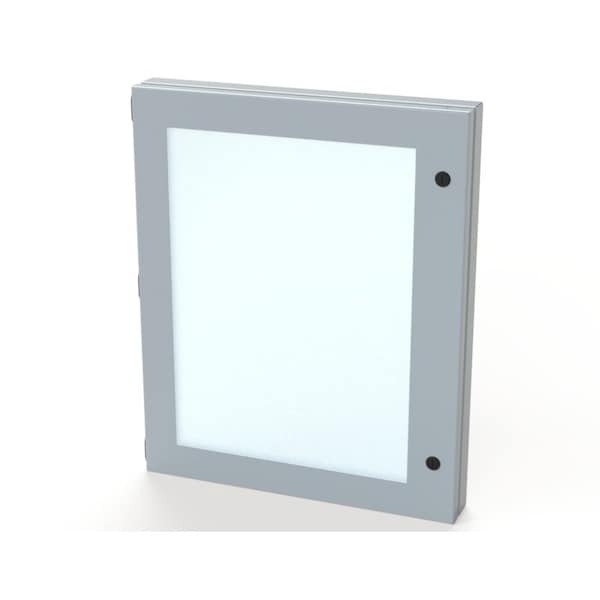 Saginaw Control & Engineering Hinged Window, 22 in. H x 18 in. W x 1-1/2 in. L, Polycarbonate - SCE-HWK2218
