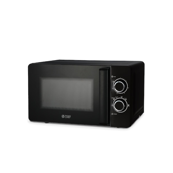 Commercial Chef 0.7 cu ft. 700 - Watt Countertop Microwave Oven, Black - CHM7DBD