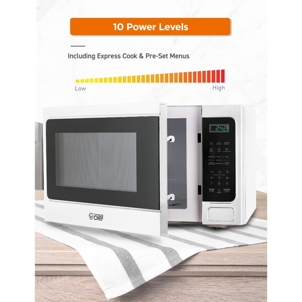 Commercial Chef 1.3 cu ft. 1000 - Watt Countertop Microwave Oven - CHM13MW6