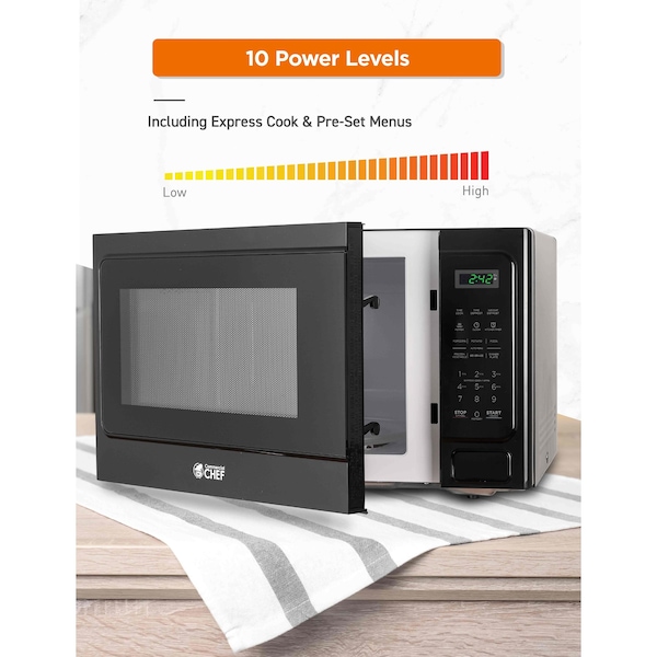 Commercial Chef 1.3 cu ft. 1000 - Watt Countertop Microwave Oven - CHM13MB6