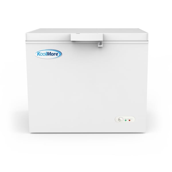 Koolmore Commercial Deep Chest Freezer with Wire Basket, 10 cu. ft. Compact Food and Meat Storage - SCF-9C