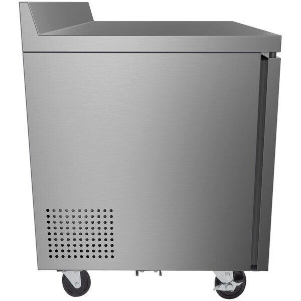 Koolmore 48" Stainless Steel 2 Door Worktop Commercial Freezer with 3 1/2 Backsplash - 12 cu.ft,  - FWT-2D-12C