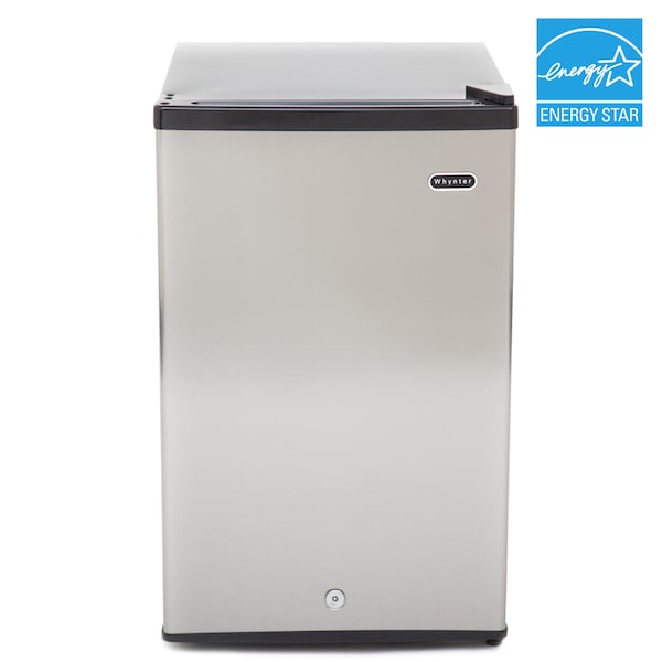 Whynter 2.1 cu. ft. Energy Star Stainless Steel Upright Freezer with Lock - CUF-210SS