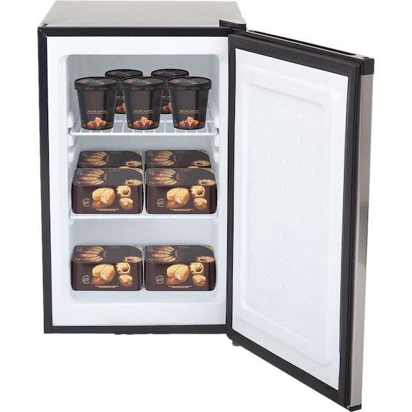 Whynter 2.1 cu. ft. Energy Star Stainless Steel Upright Freezer with Lock - CUF-210SS