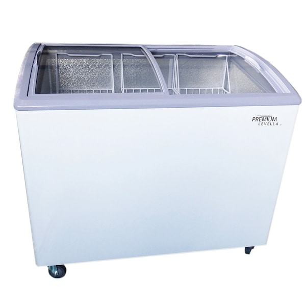 Premium Levella 7.4 cu ft Curved Glass Door Chest Freezer - PFR740G