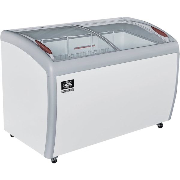 Nexel Ice Cream Freezer, Curved Glass Lid, 49W - XS-360YX