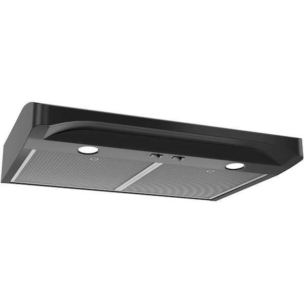 Almo 30-in. 300 CFM Under-Cabinet Range Hood with Halogen Lighting and Dual-Level LED in Black - ALT130BL