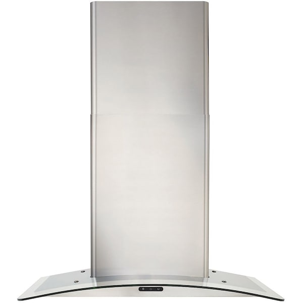 Almo Elite 30-inch Curved Glass Wall-Mount Chimney Range Hood with 400 CFM and Electronic Controls - EW4630SS