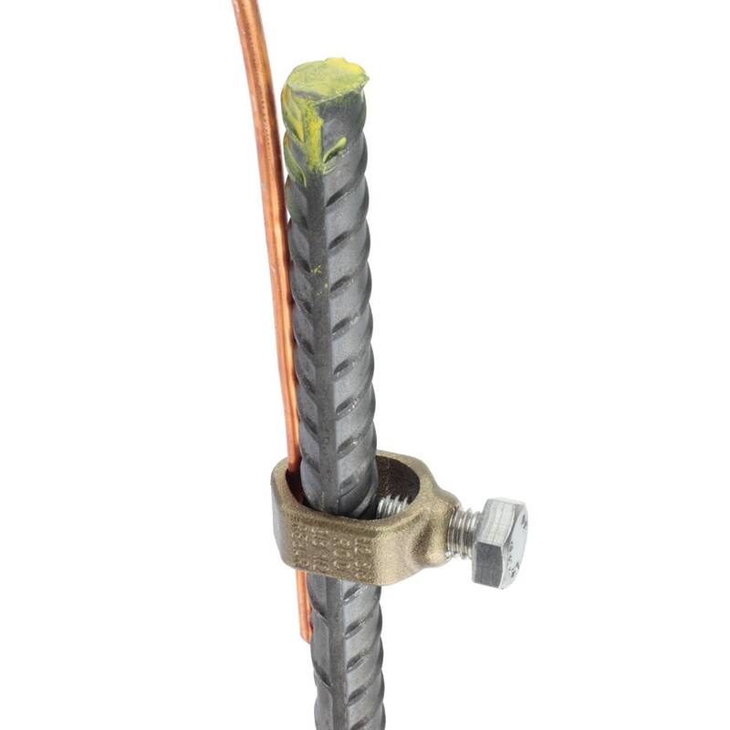 Abrazadera de varilla de tierra de bronce de 5/8 pulgadas para Electricidad Comercial (paquete de 5) - GOEC5/8LDB-5