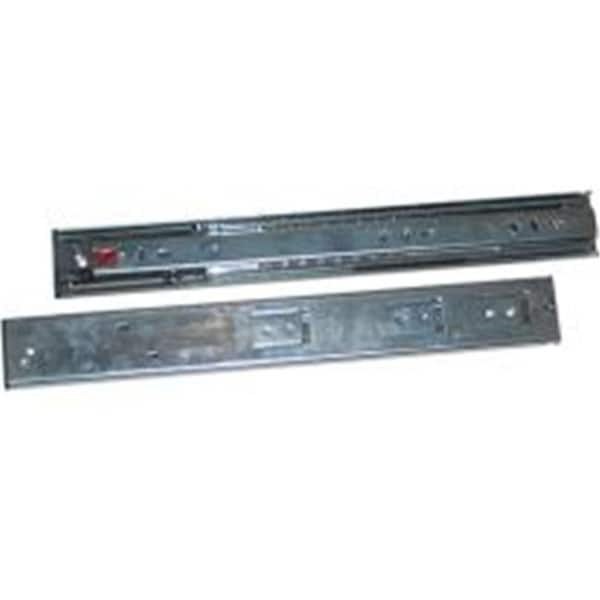 Fulterer Fulterer FR5210.ECD 16 ZC 16 in & 200 lbs Full Extension 1 in. Over Travel Soft Close Zinc Slide - FR5210.ECD 16 ZC