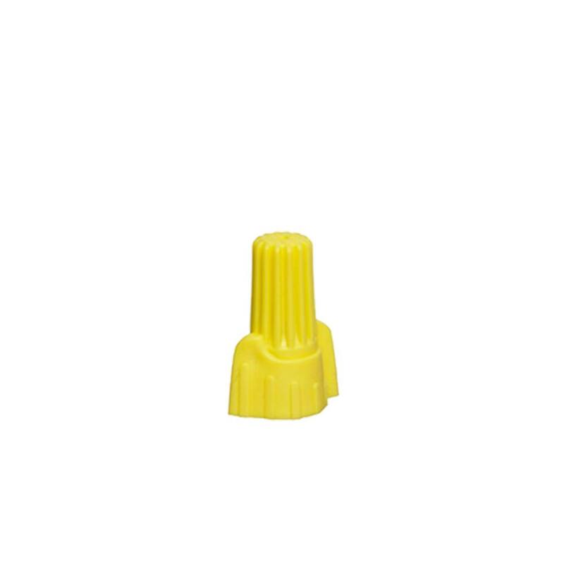 Conectores de alambre con alas para uso comercial, color amarillo (paquete de 15) - EWY-15
