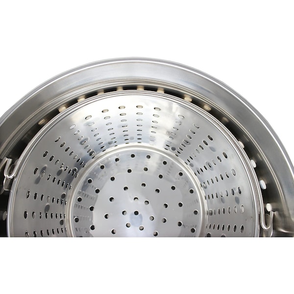 Concord Commercial Grade Stainless Steel Stock Pot w/ Steamer Basket, 53 Quart - S4040