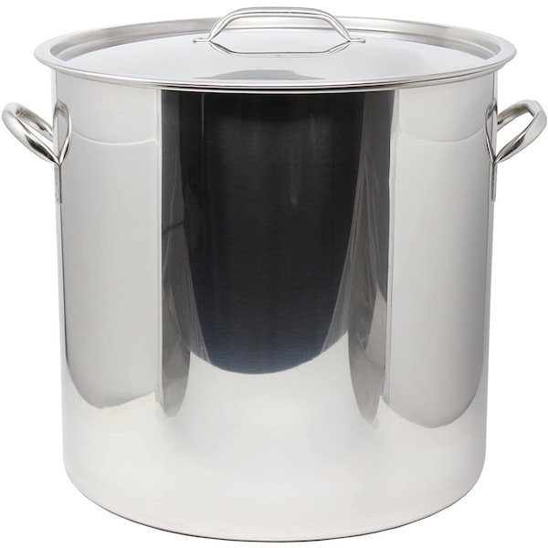 Concord Commercial Grade Stainless Steel Stock Pot w/ Steamer Basket, 53 Quart - S4040