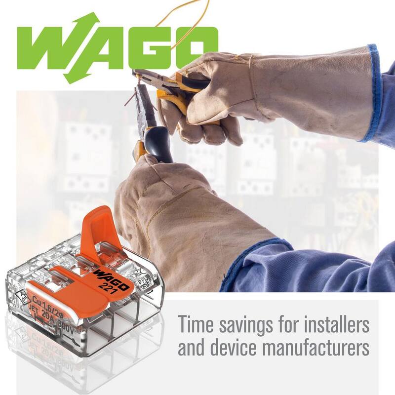 WAGO 221-413 Lever-Nuts 3-Conductor Splicing Connectors, 12-24AWG (Paquete de 50) - 0221413K00-012

WAGO 221-413 Lever-Nuts 3-Conductor Splicing Connectors, 12-24AWG (Paquete de 50) - 0221413K00-012
