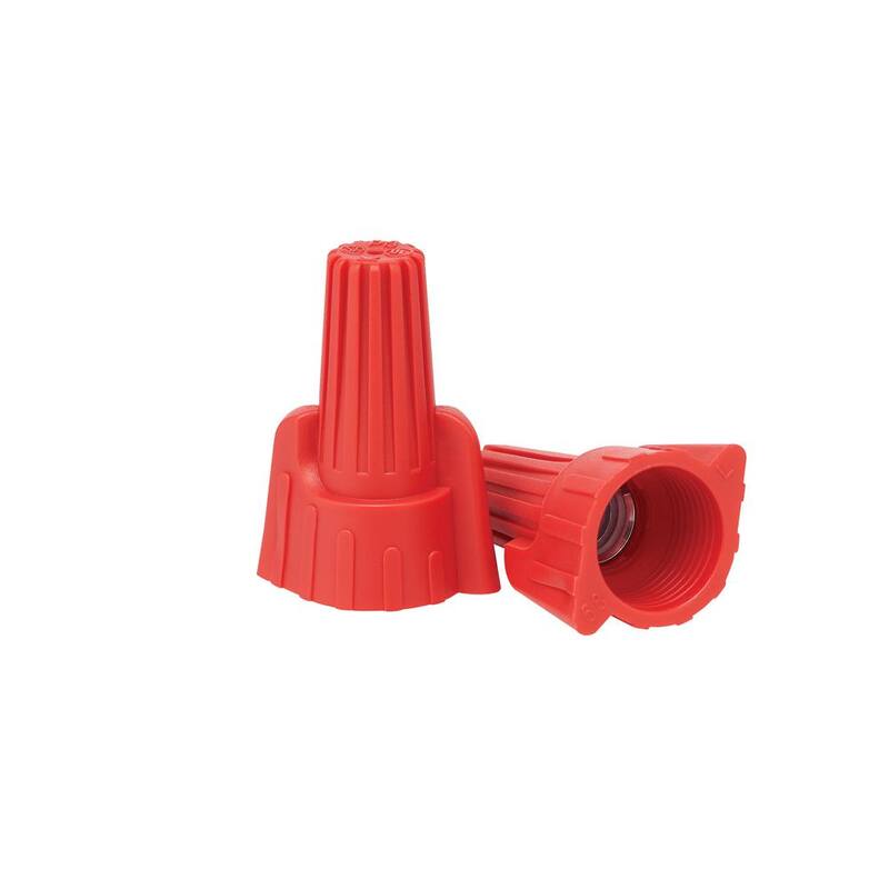 Conectores de cables alados surtidos para electricidad comercial (amarillos y rojos) (paquete de 180) - EWA-180