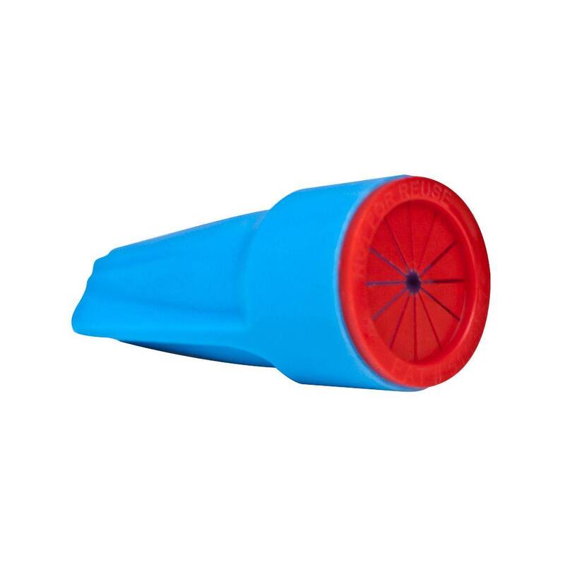 Conectores de alambre impermeables DryConn Medianos, Aqua/Rojo (paquete de 20) - 62214
