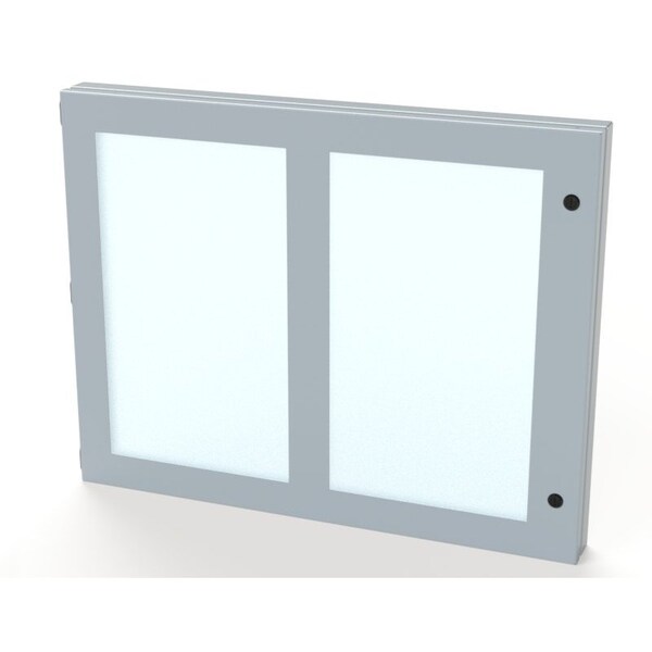 Saginaw Control & Engineering Hinged Window, 22 in. H x 28 in. W x 1-1/2 in. L, Polycarbonate - SCE-HWK2228