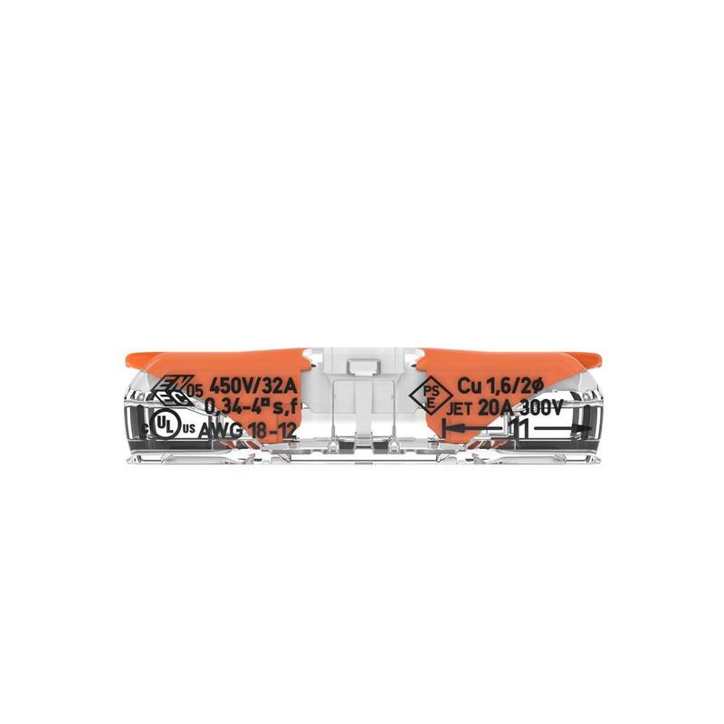 WAGO 221-2401 Lever-Nuts Inline 2 Wire Splicing Connectors (paquete de 10) - 02212401K000004

- Los conectores de empalme de dos cables en línea WAGO 221-2401 Lever-Nuts (paquete de 10) - 02212401K000004