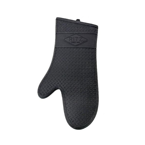 Ritz 17 in Black Silicone Oven Mitt - RZS685BK17