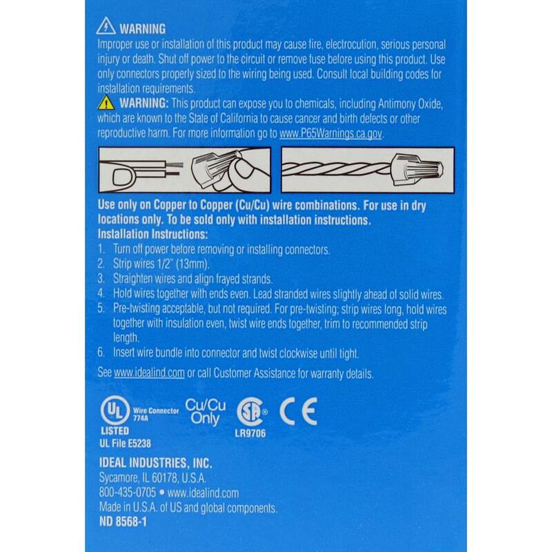 Conectores de alambre IDEAL Twister, 341 - Color Caoba (Frasco de 500) - 30-641J