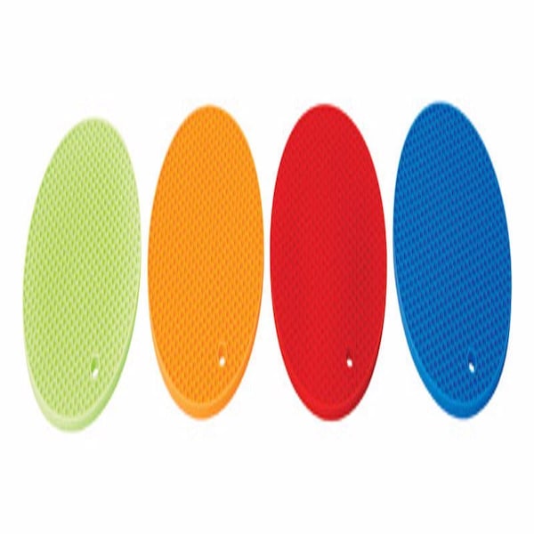 Diamond Visions 7 in. W X 7 in. L Assorted Colors Silicone Trivet - 01-1404