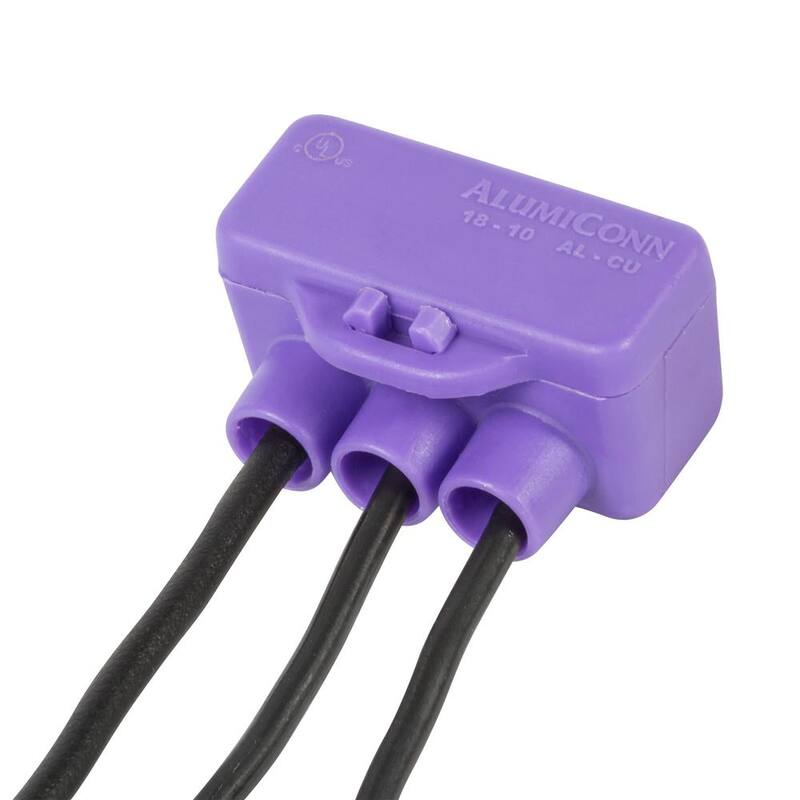 Conectores de cable Al/Cu AlumiConn de 3 puertos (paquete de 25) - 95125.0.